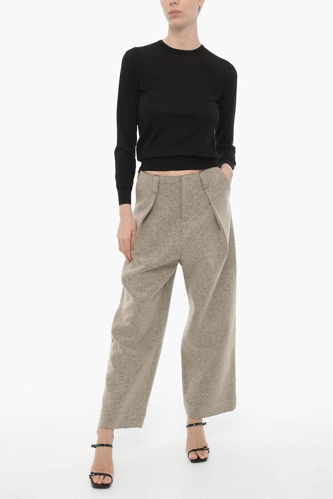 Ader Error Wool Blend Single Pleat Pants