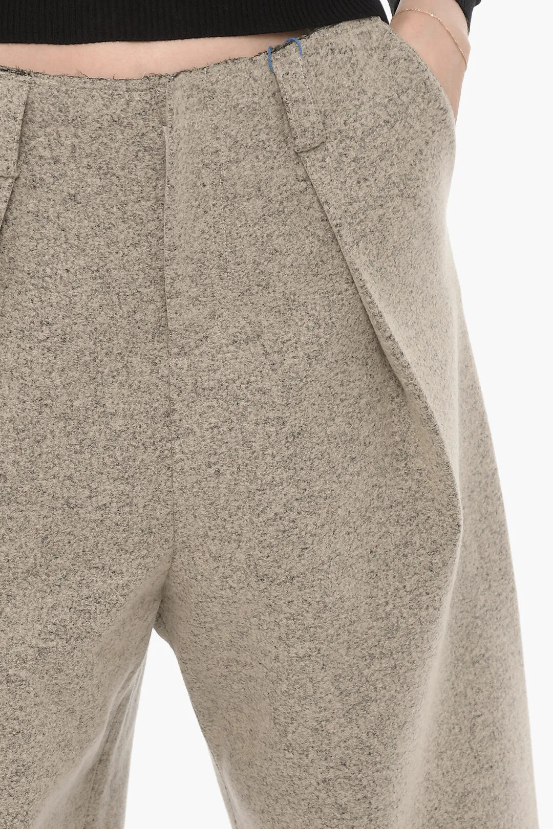Ader Error Wool Blend Single Pleat Pants